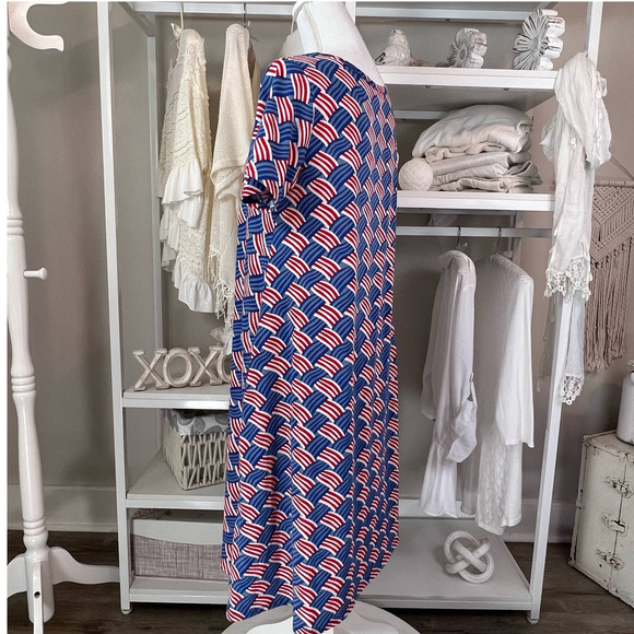 *Lularoe Women's Size Small Dress Patriotic fourth of July #1064 - Picture 2 of 13